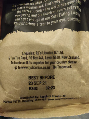 Rj's Licorice Nz Ltd